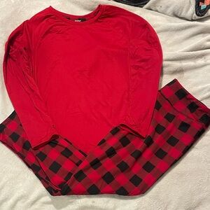 Champion Red and Black Checkered Pajama Set